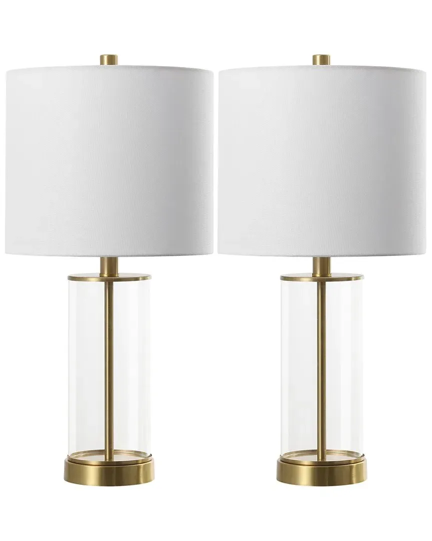 Anders Table Lamp Set of 2 - Clear, Brass image