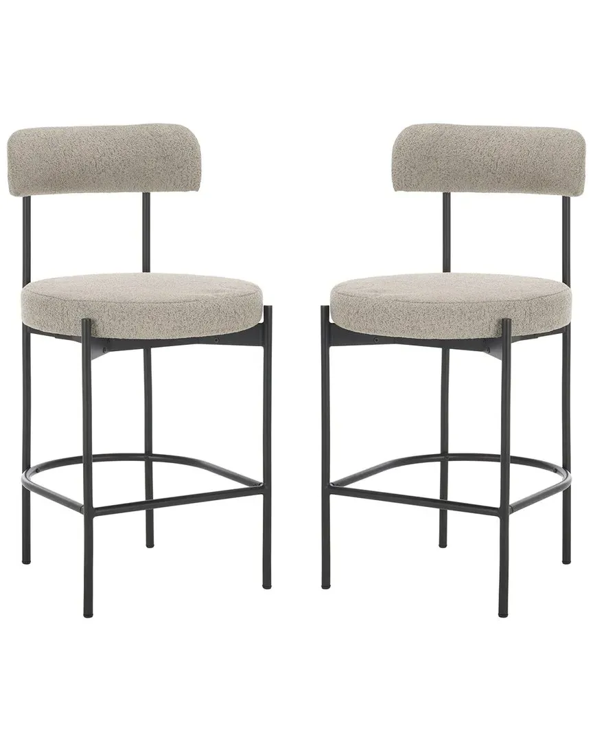 Andrean Counter Stool - Grey, Boucle image