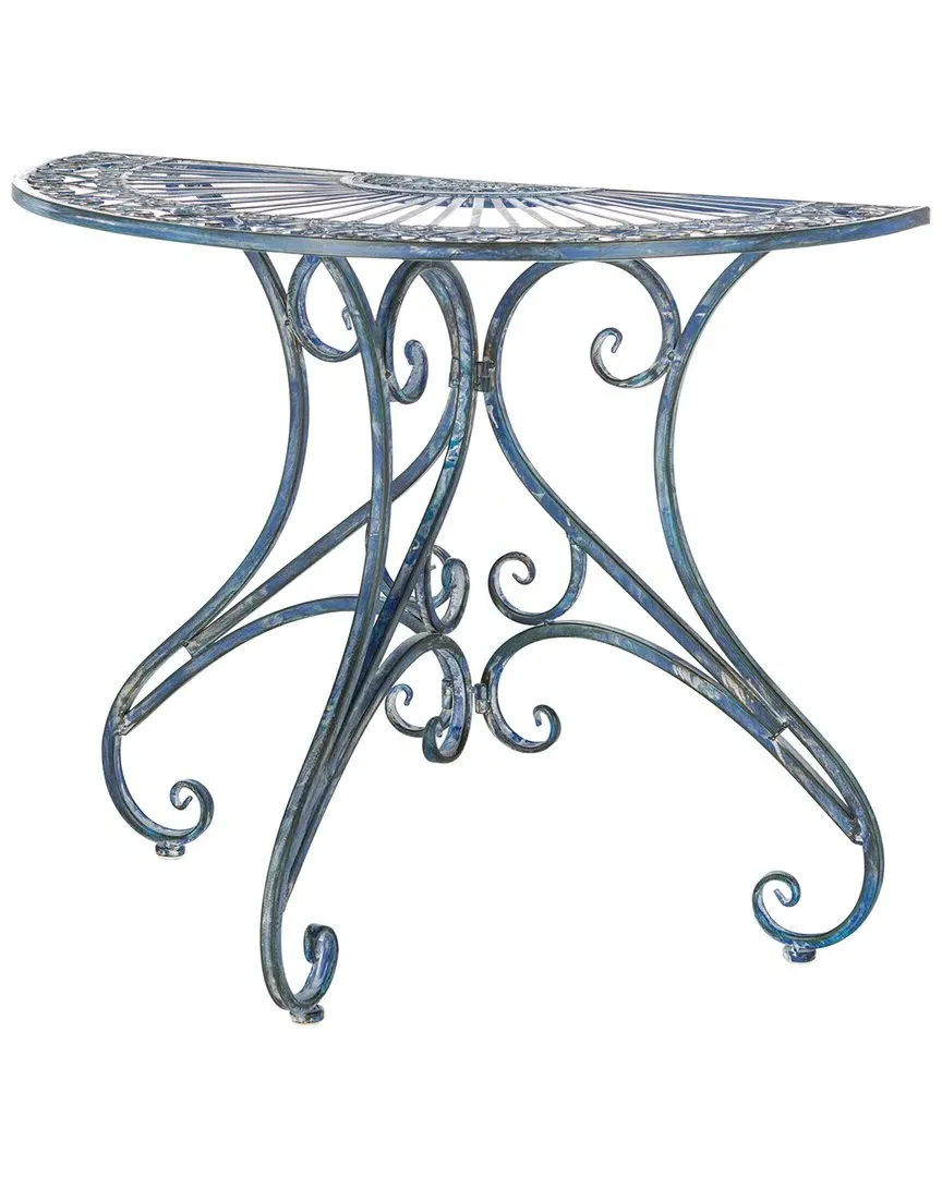 Annalise Indoor/Outdoor Accent Table - Antique Blue, Iron image