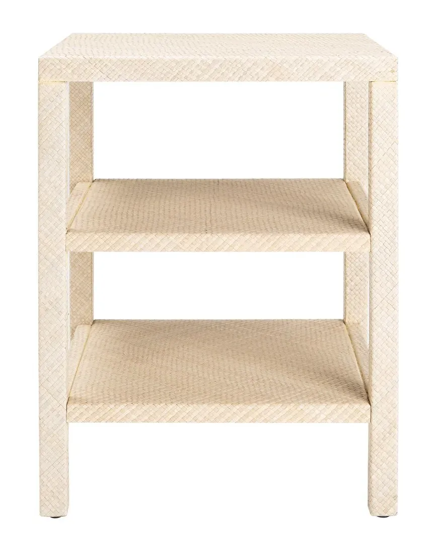 Apis Raffia 2-Shelf Accent Table - Light Natural image