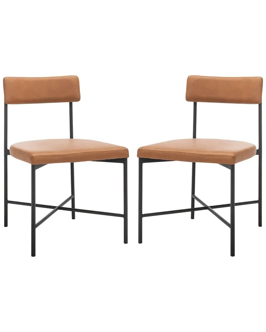 Archer Dining Chair - Cognac, PU Leather image