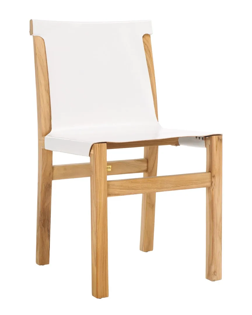 Arian Dining Chair - White, Leather