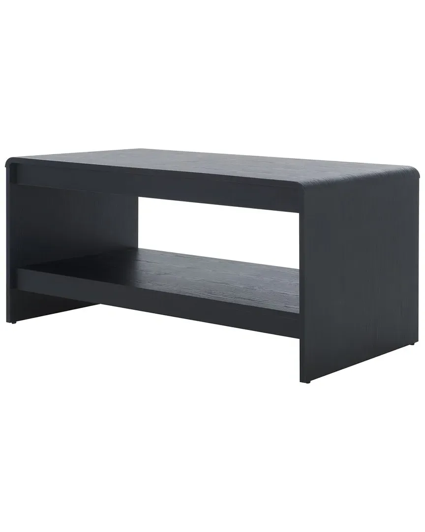 Arsenio Coffee Table with Shelf - Black image