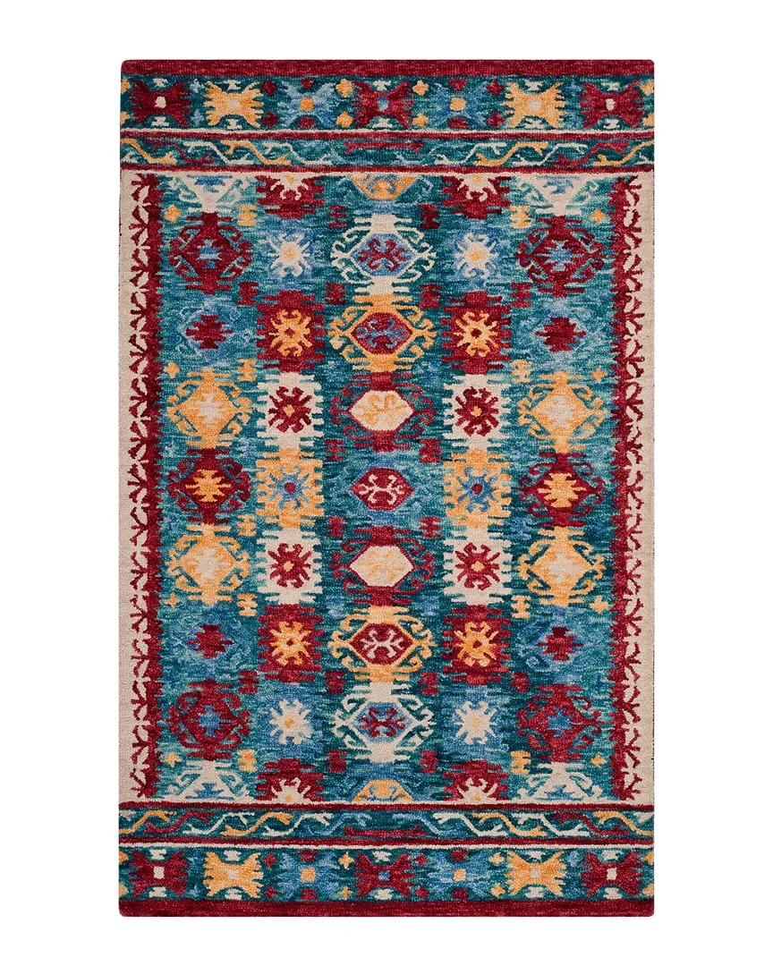 Aspen Hand-Tufted Rug - Blue, Wool