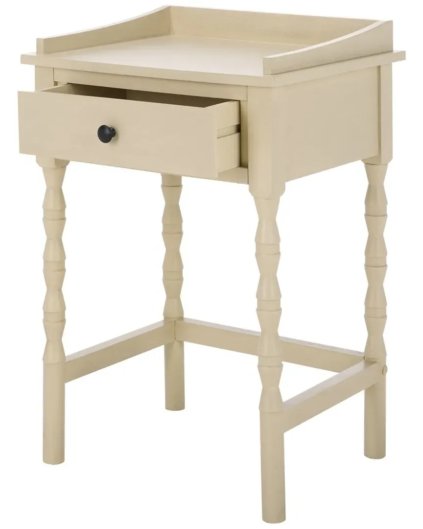 Astroth Accent Table with Drawer - Sand, Pine Wood