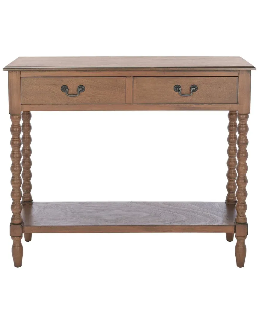 Athena 2-Drawer Console Table - Brown, Pine