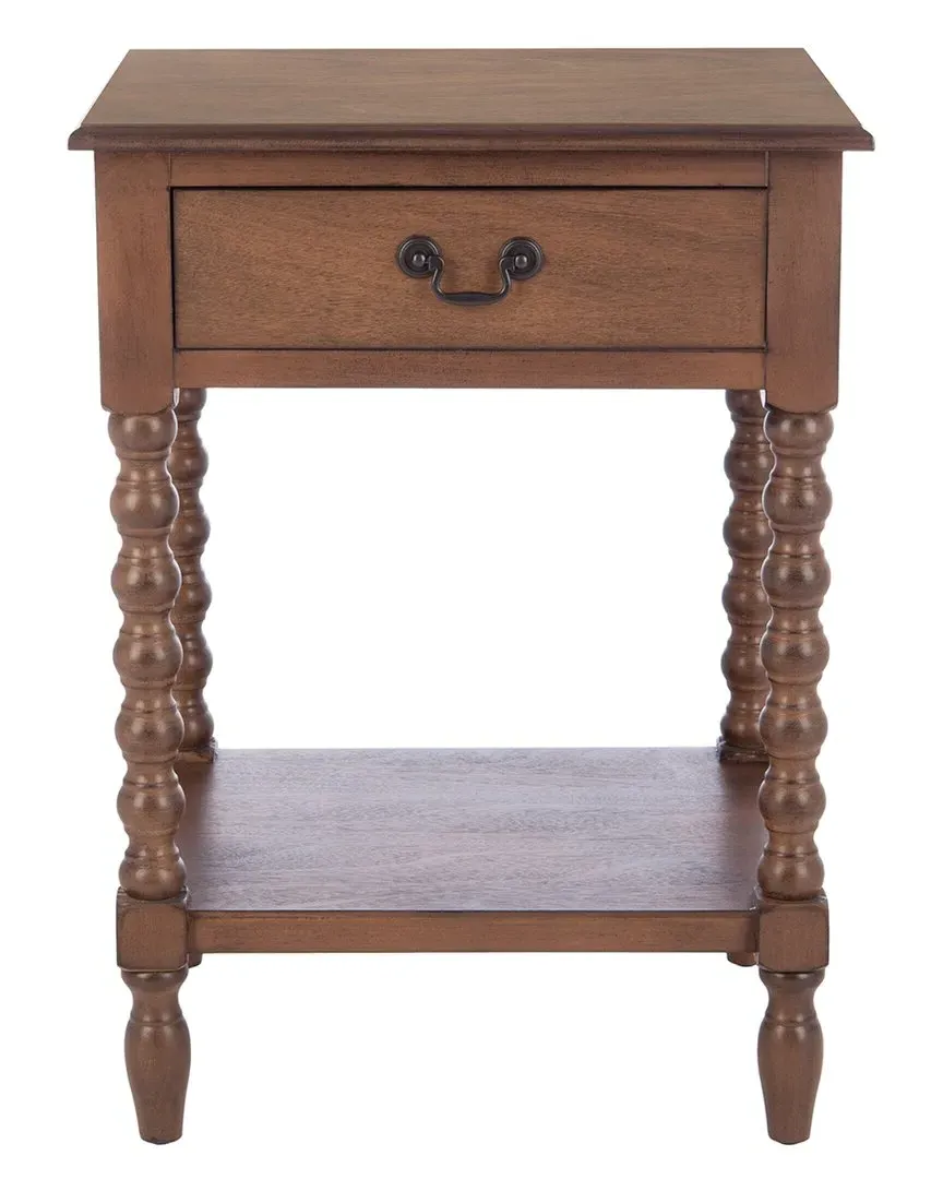 Athena Accent Table with Drawer - Brown, Pine