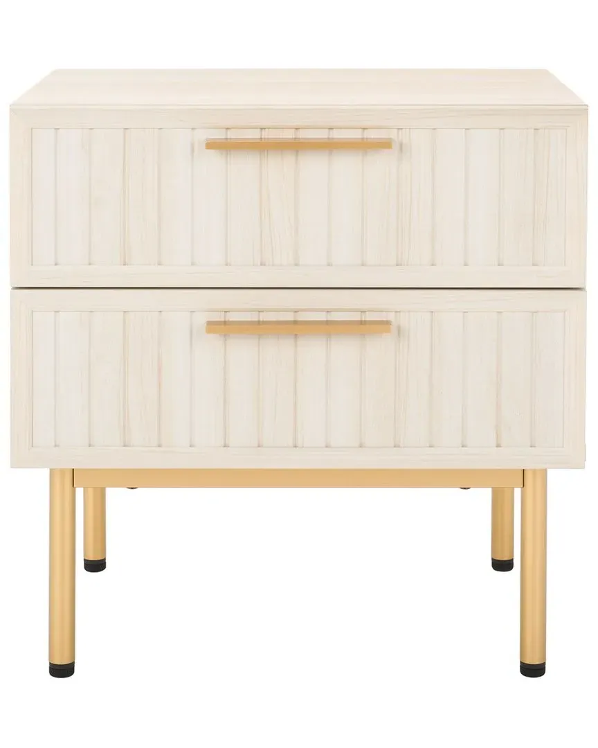 Axelle 2-Drawer Nightstand - Bleached White