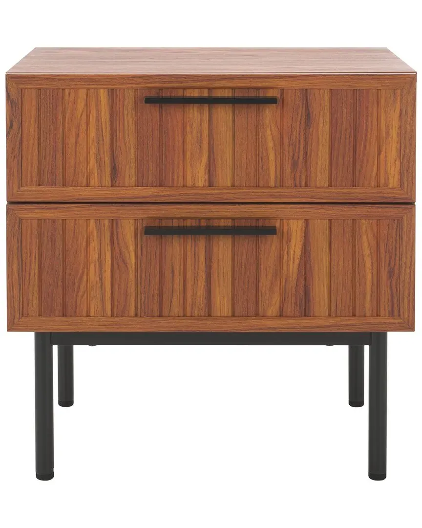 Axelle 2-Drawer Nightstand - Walnut