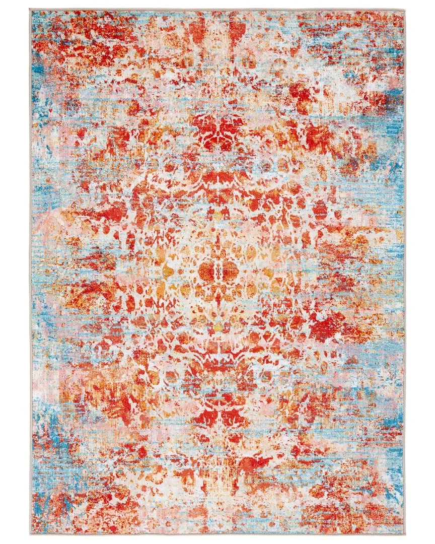 Bahia Machine-Washable Rug - Light Blue, Polyester image