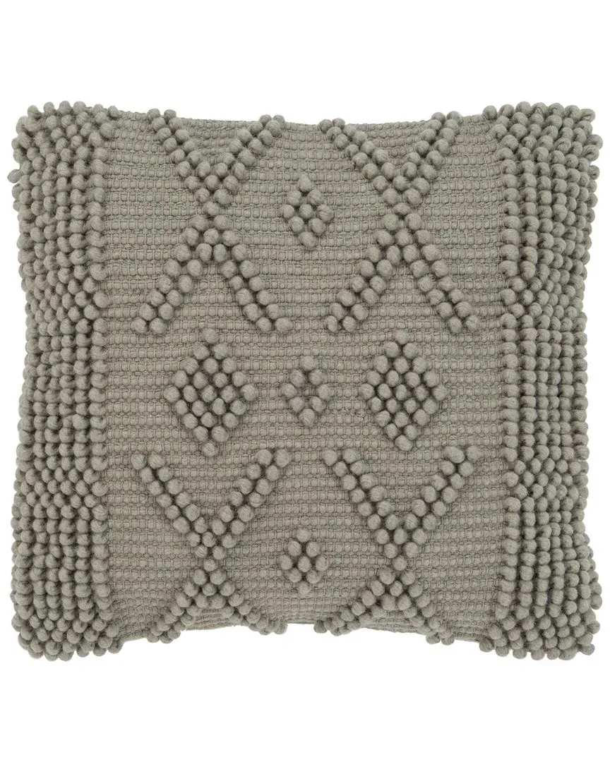 Baird Wool-Blend Pillow - Light Grey image