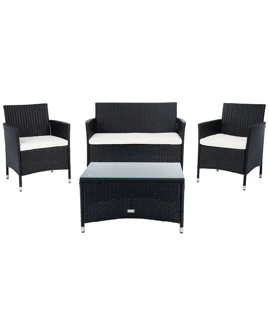 Bandele Outdoor 4pc Living Set - Black, Steel image