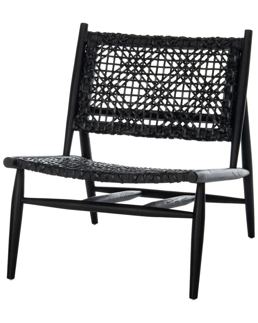 Bandelier Accent Chair - Black, Cowhide Leather image