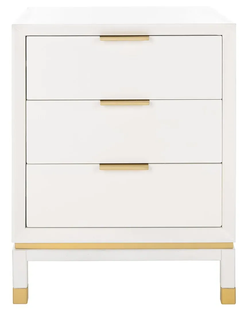 Baskin 3-Drawer Accent Table - White image