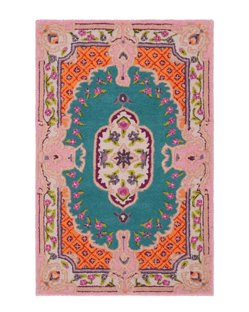 Bellagio Hand-Tufted Rug - Blue Pink, Wool Viscose