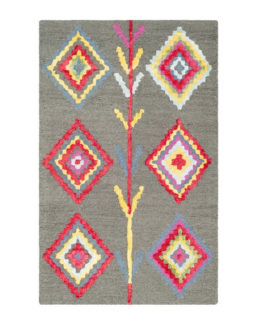 Bellagio Hand-Tufted Rug - Dark Grey Multi, Wool