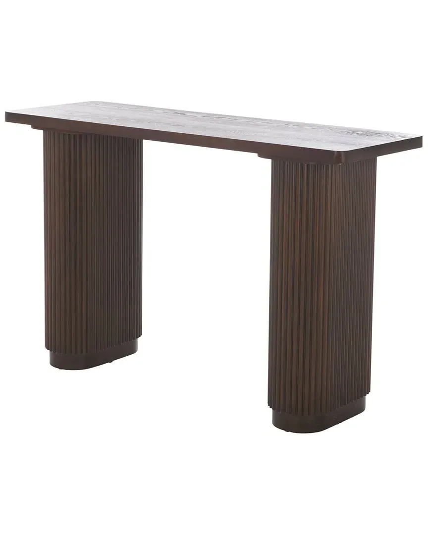 Berai Console Table - Dark Brown, Wood image