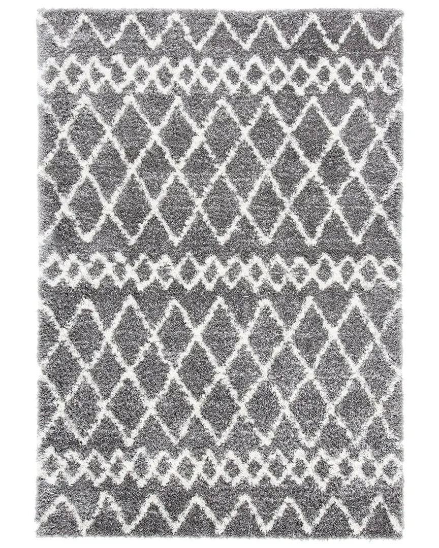 Berber Shag Area Rug - Grey, Jute