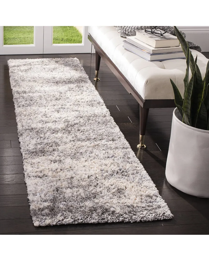 Berber Shag Rug - Grey, Polypropylene