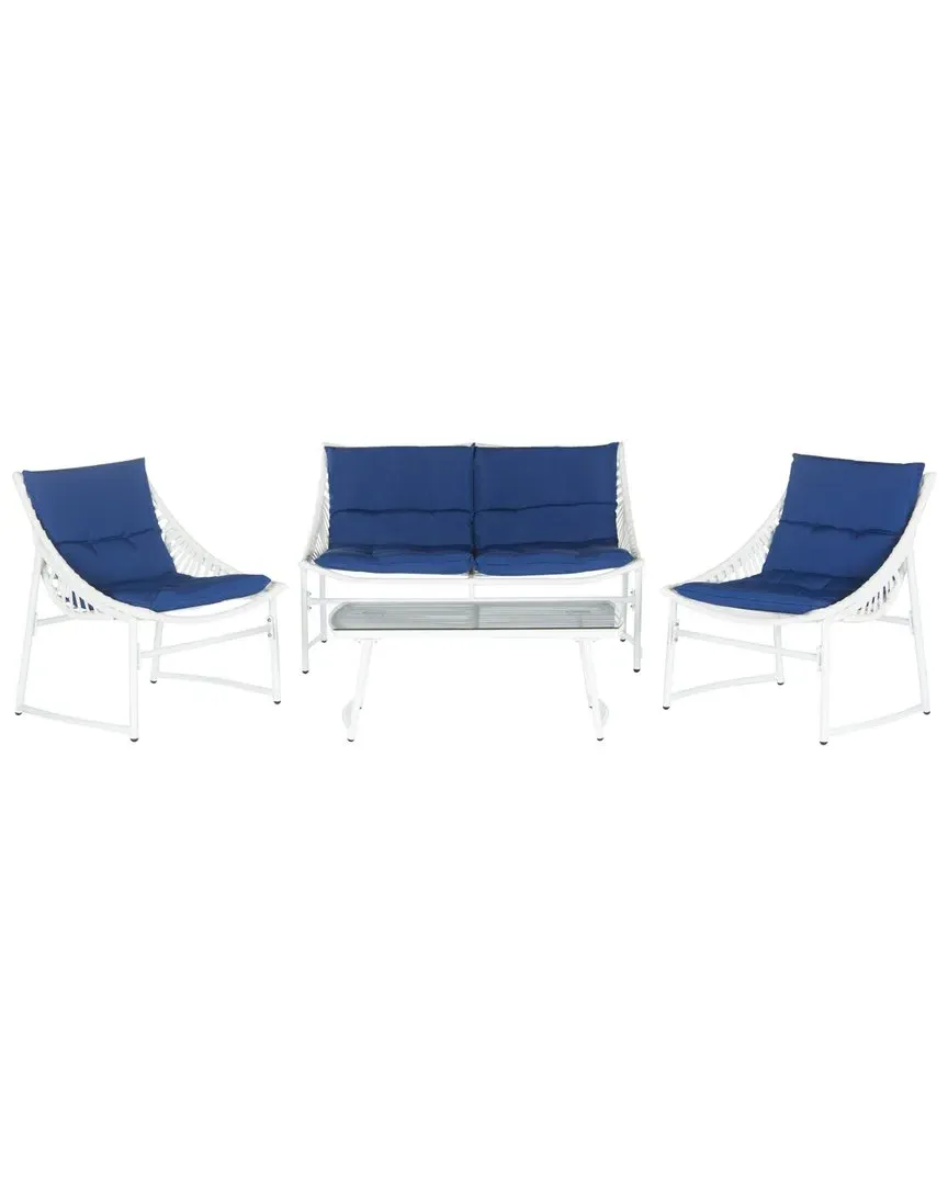 Berkane 4 Piece Outdoor Set - Brown, Rattan image