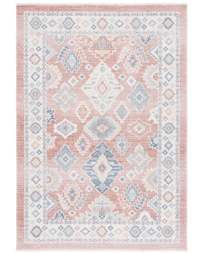 Blair Washable Area Rug - Rose, Polyester