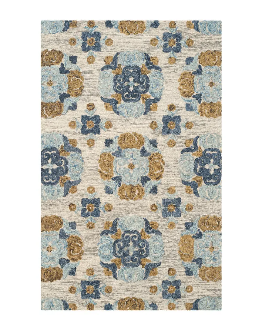 Blossom Hand-Tufted Rug - Beige, Wool