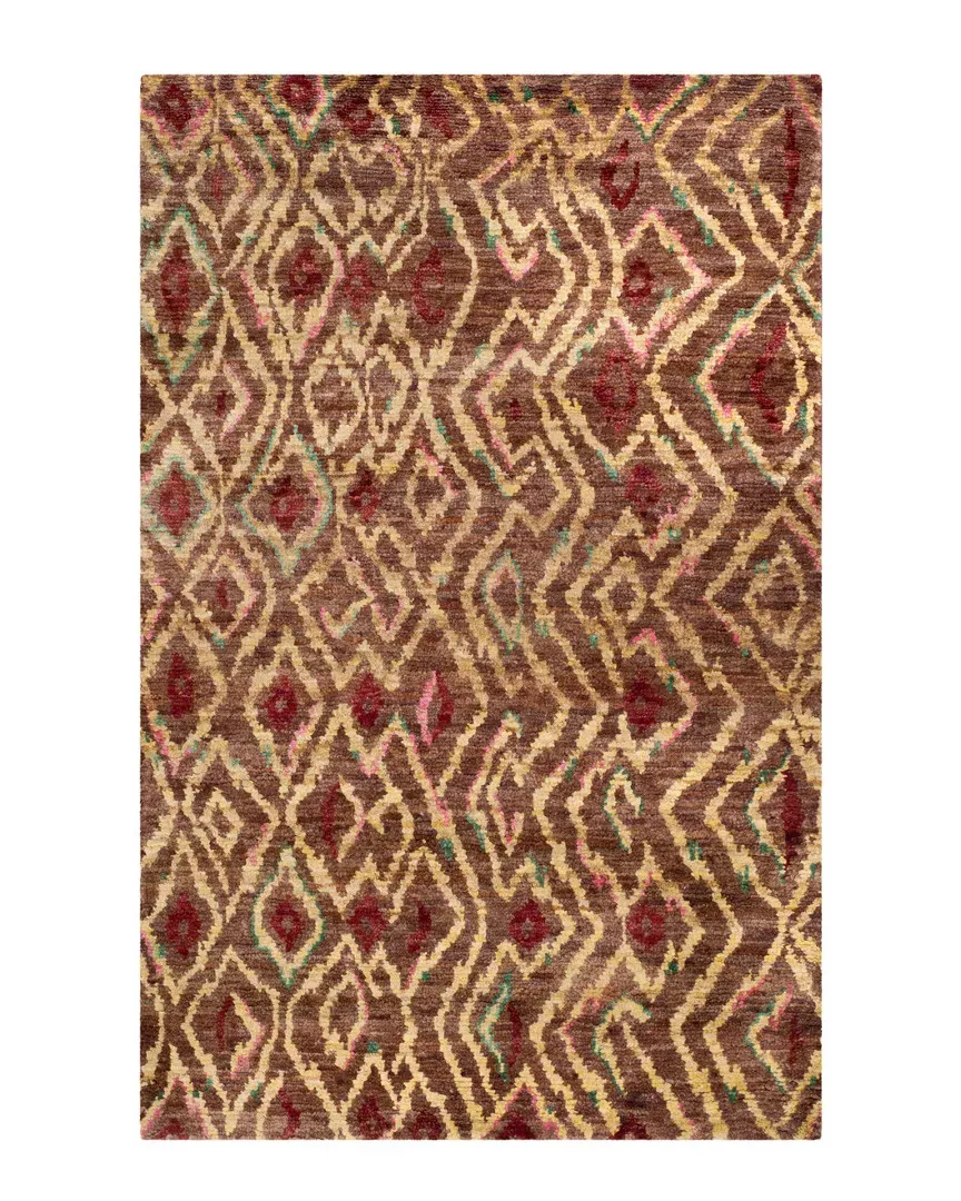 Bohemian Hand-Knotted Rug - Brown, Jute