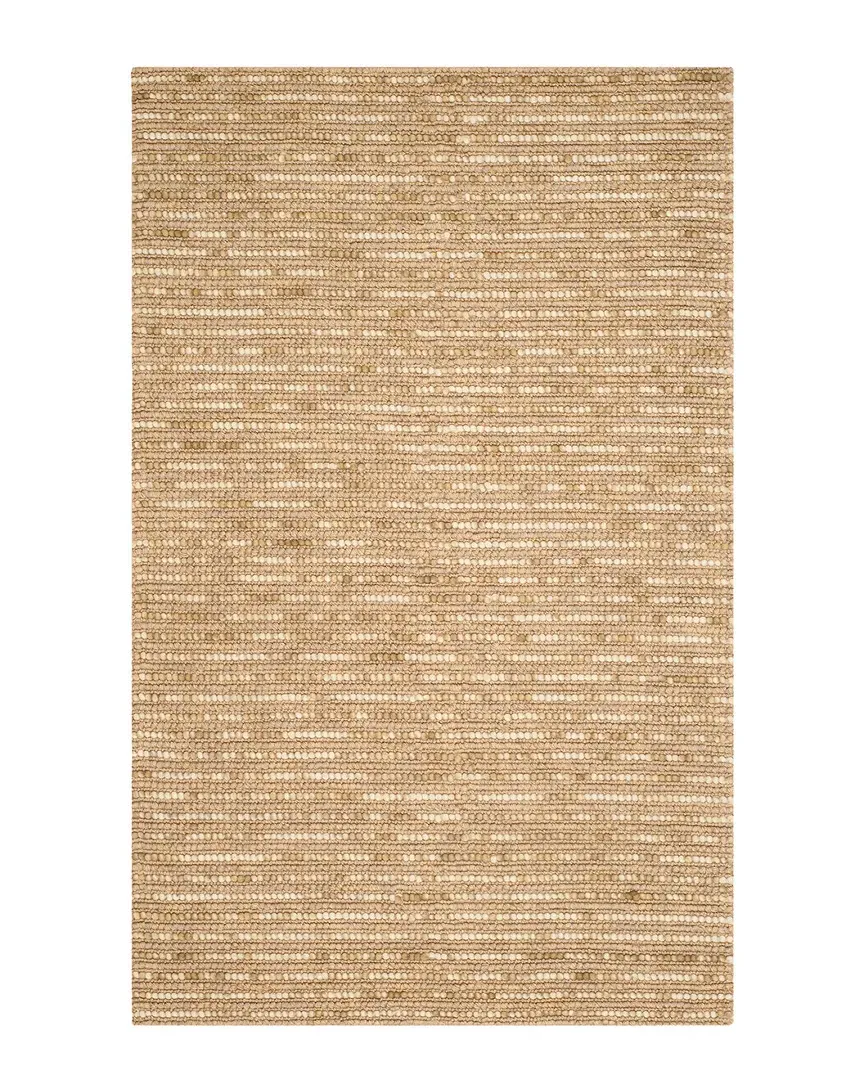 Bohemian Hand-Woven Rug - Beige, Wool image