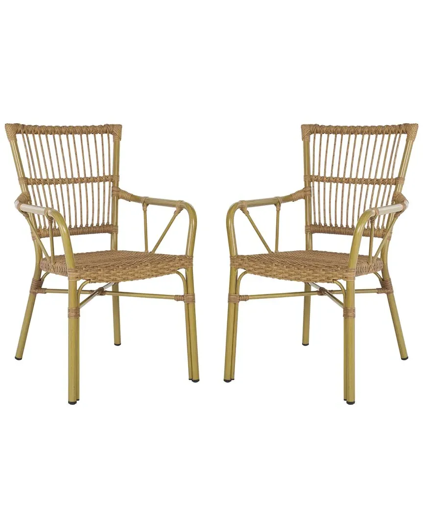 Bora Set of 2 Armchairs - Natural, Aluminum image