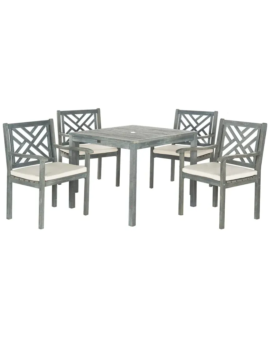 Bradbury 5-Piece Outdoor Dining Set - Ash Grey, Acacia Wood image