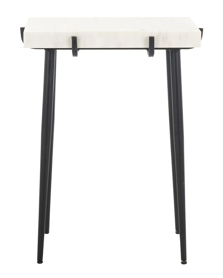 Bremen Side Table - White, Marble