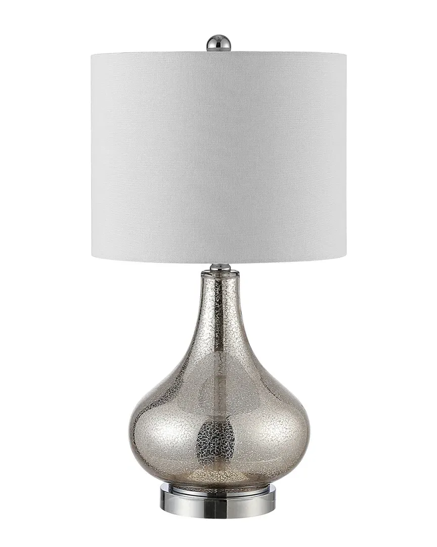 Brooks Glass Table Lamp - Silver