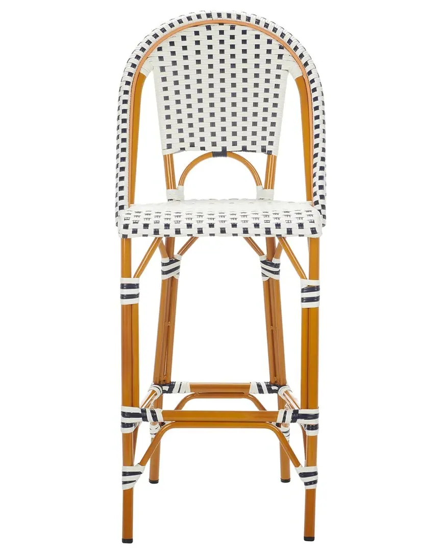 California Bar Stool - White, PE Wicker image
