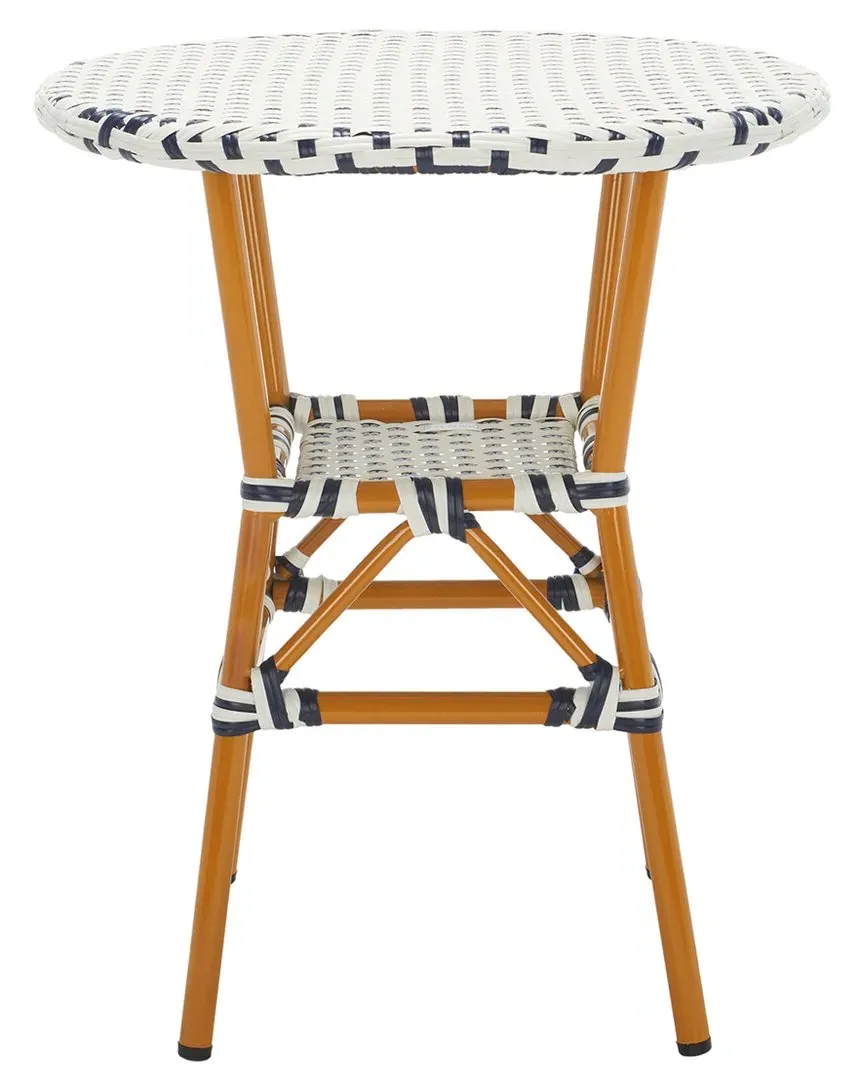 California Bistro Table - White, PE Wicker