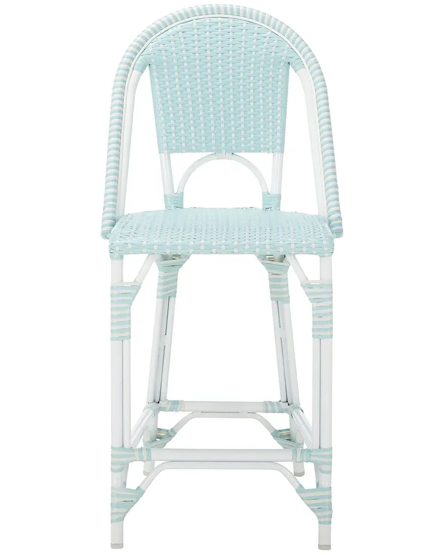California Counter Stool - Baby Blue, Wicker image