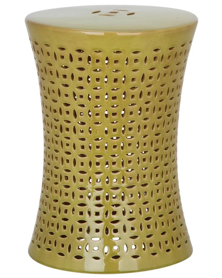 Camilla Garden Stool - Green, Ceramic image