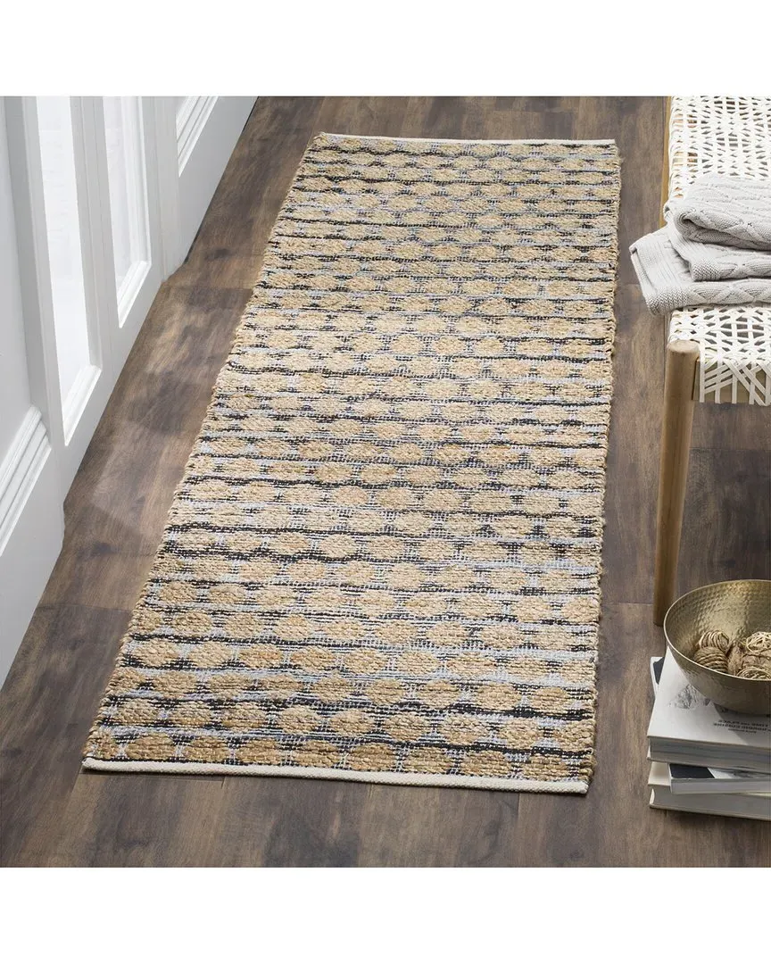 Cape Cod Hand-Woven Rug - Black, Jute