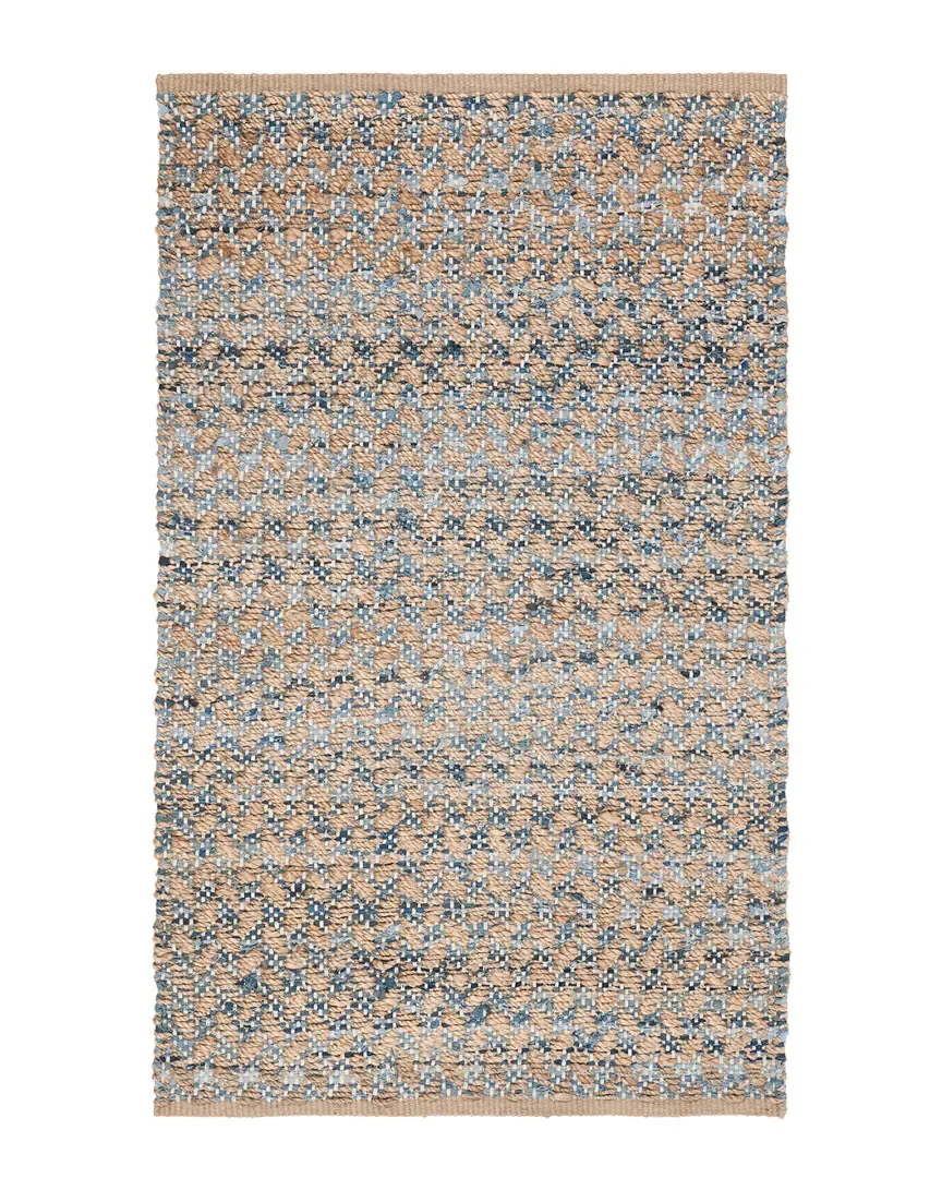 Cape Cod Hand-Woven Rug - Blue, Jute