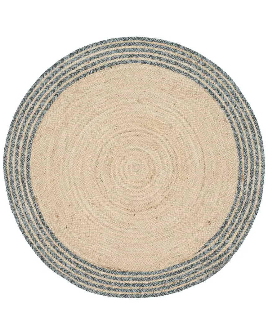 Cape Cod Hand-Woven Rug - Blue, Jute