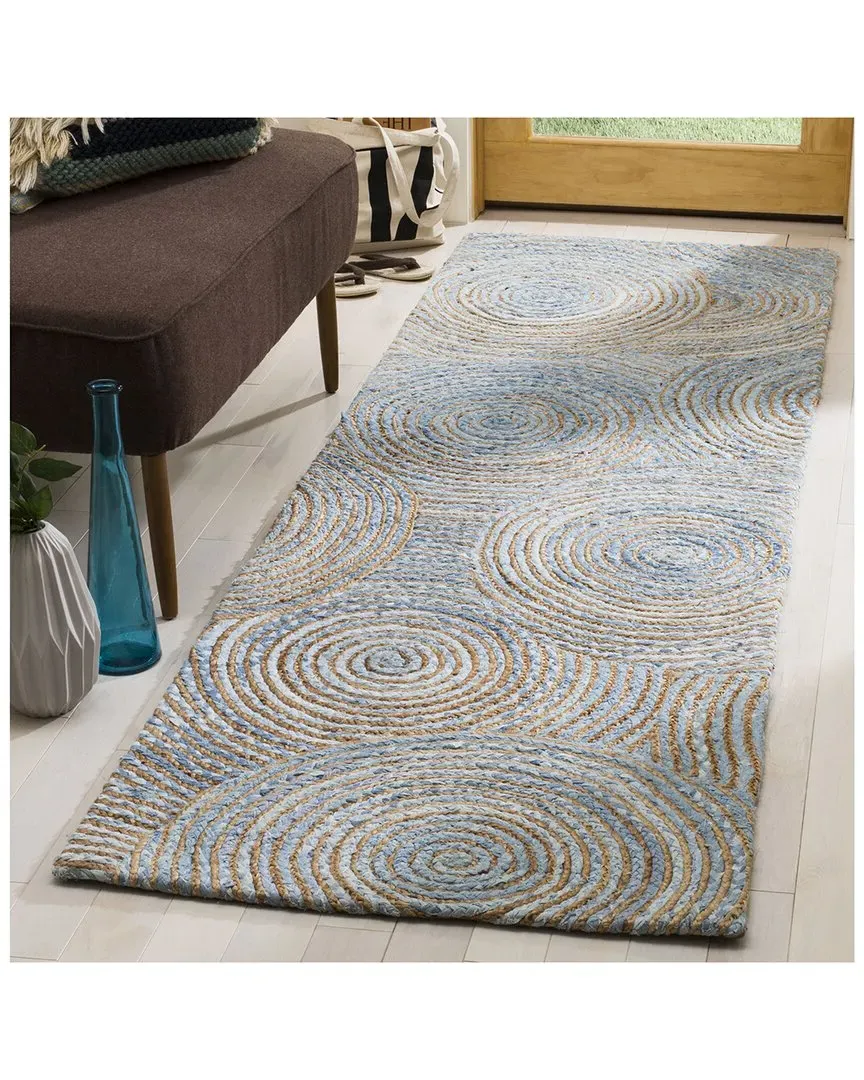 Cape Cod Hand-Woven Rug - Blue, Jute