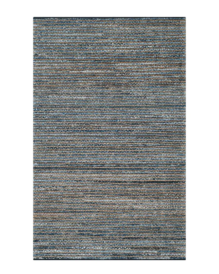 Cape Cod Hand-Woven Rug - Blue, Jute