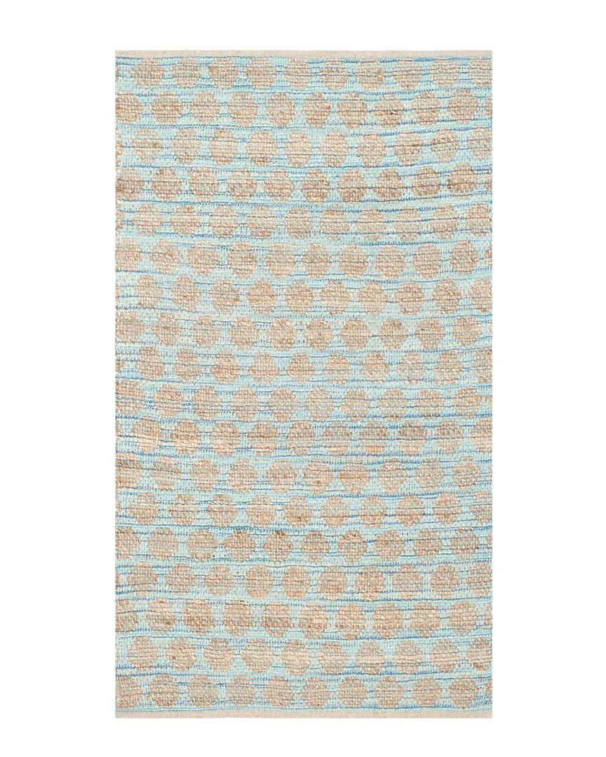 Cape Cod Hand-Woven Rug - Blue Natural, Jute