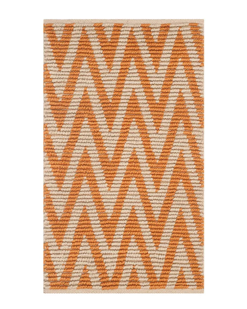 Cape Cod Hand-Woven Rug - Orange, Cotton