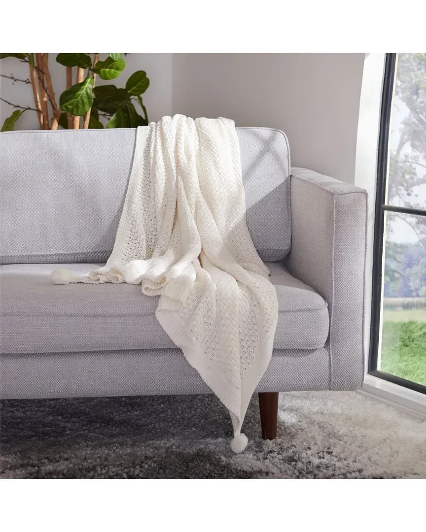 Capra Throw - Ivory, Cotton