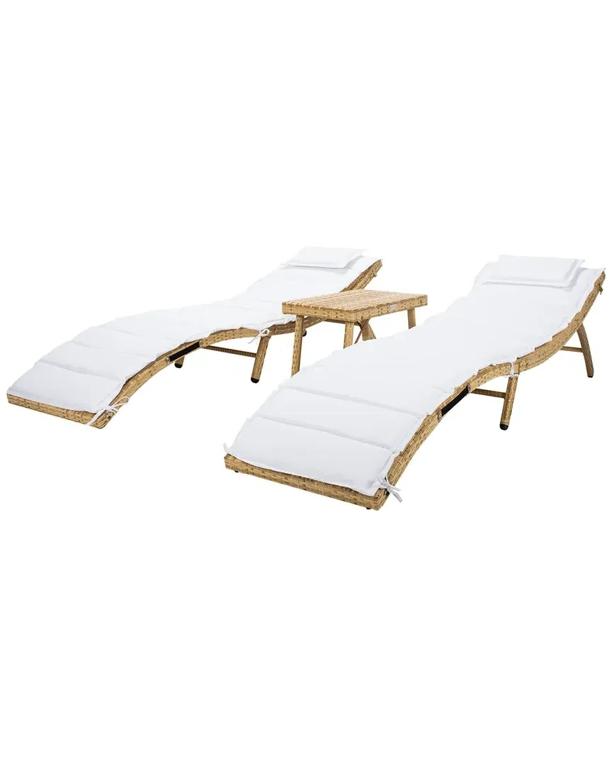 Carew 3pc Sun Lounger Set - Natural, PE Rattan