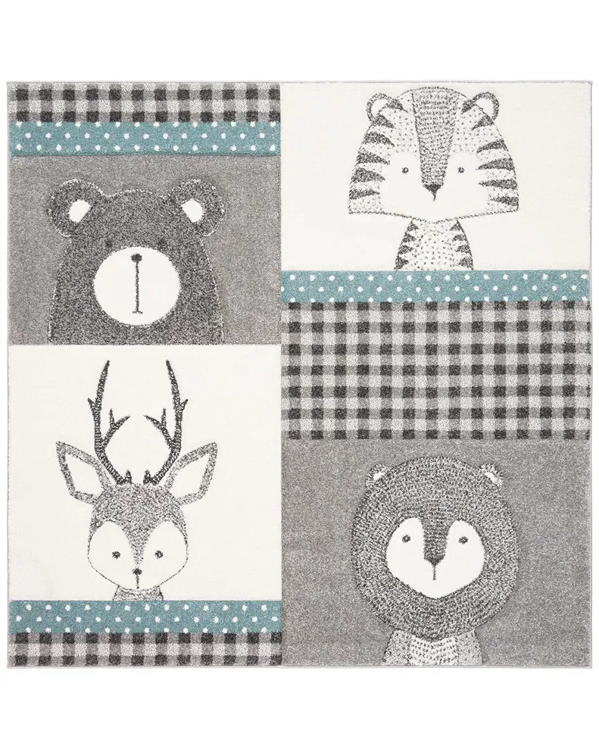 Carousel Kids Rug - Grey image