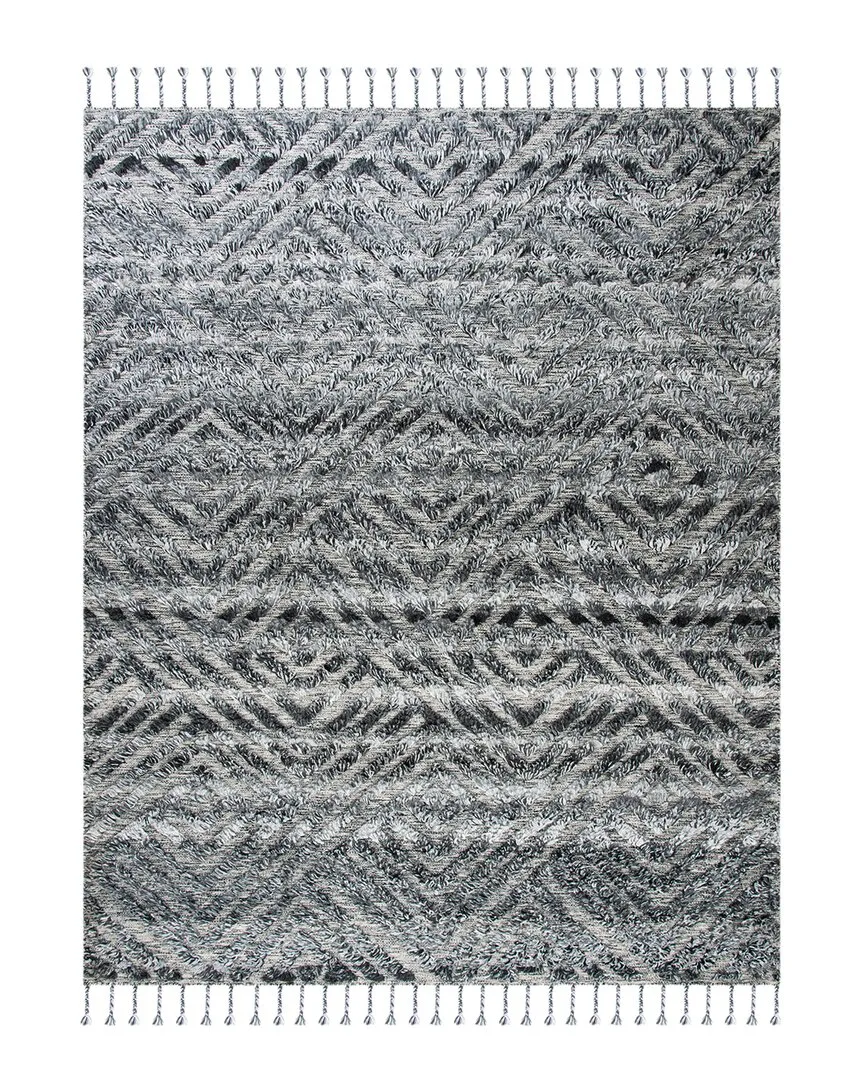Casablanca Hand-Knotted Rug - Charcoal, Wool-Blend