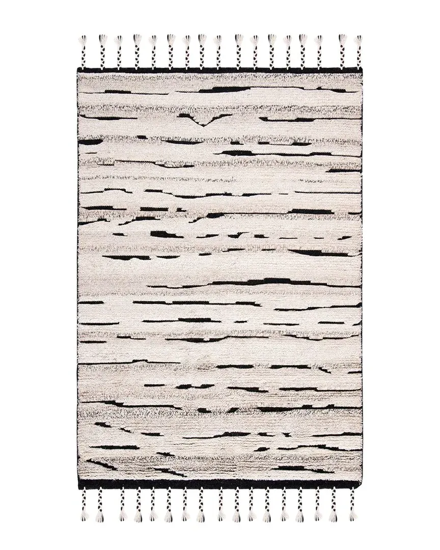 Casablanca Hand-Knotted Rug - Charcoal, Wool-Blend