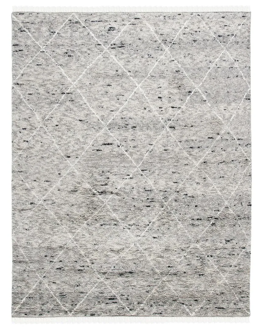 Casablanca Hand Knotted Rug - Grey, Wool