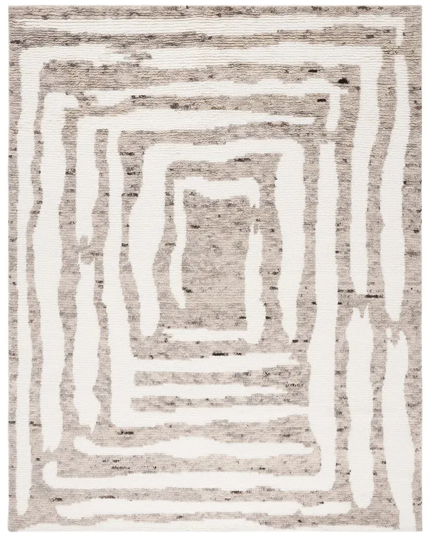 Casablanca Hand-Knotted Rug - Ivory, New Zealand Wool